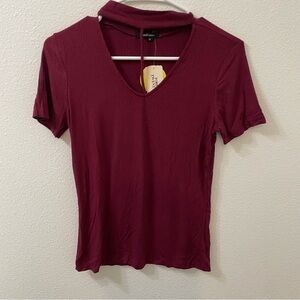 Forever 21 Ambiance blouse red medium NWT